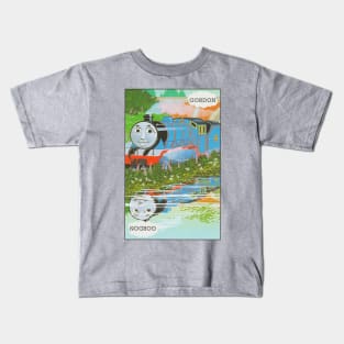 Gordon the Big Engine Vintage Card Kids T-Shirt